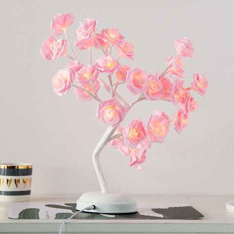 Cotton Ball Tree Lamp