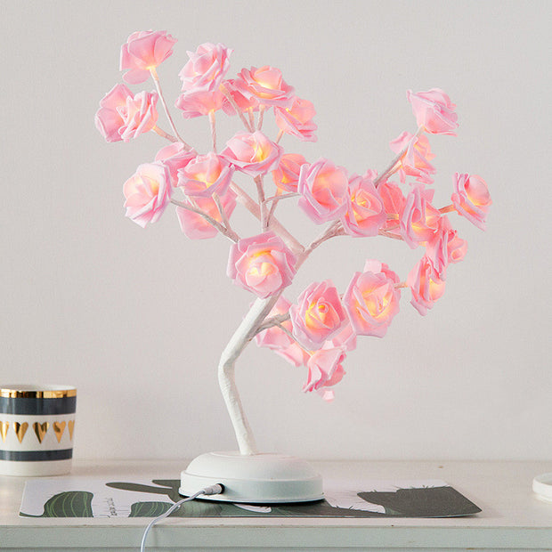 Cotton Ball Tree Lamp
