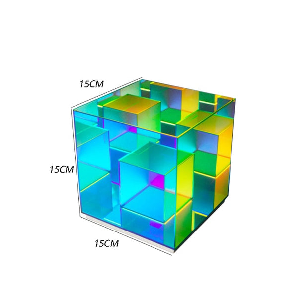 Modern Multi-Colored Cube Light