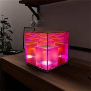 Modern Multi-Colored Cube Light