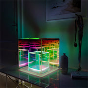 Modern Multi-Colored Cube Light