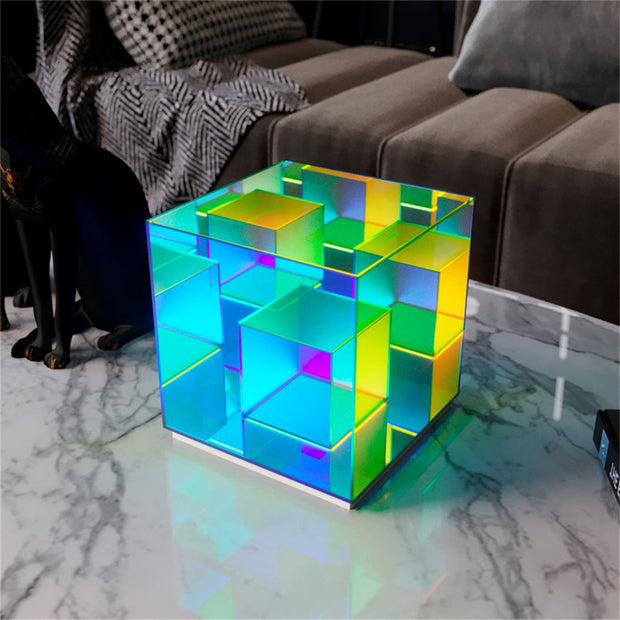 Modern Multi-Colored Cube Light