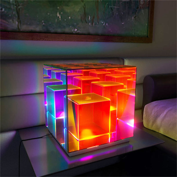 Modern Multi-Colored Cube Light