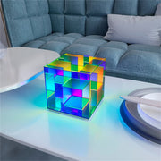 Modern Multi-Colored Cube Light