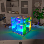 Modern Multi-Colored Cube Light